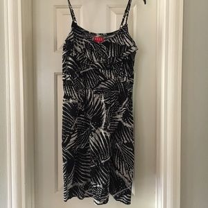 Elle Black and White Print Dress